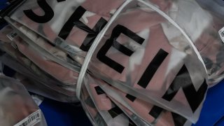 This picture shows signage of cross-border fast fashion e-commerce company SHEIN.