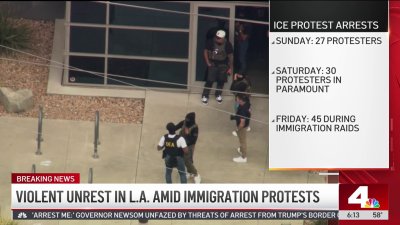 Violent unrest in LA amid immigration protests